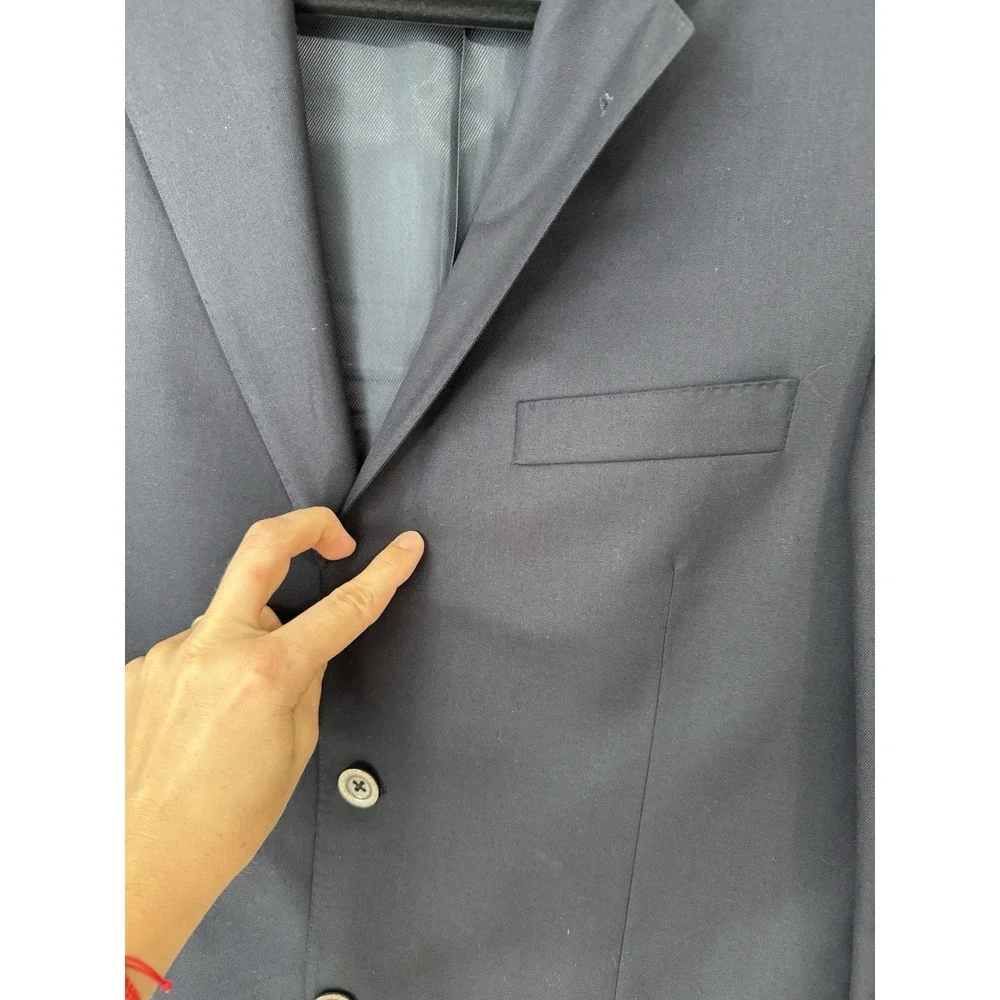 Burberry -‎ Navy Wool And Cashmere Men's Sport Blazer Size 40